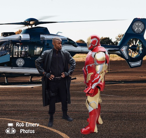 Fury talks with Iron Man